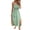 Green, variant on Summer Dresses for Women Bohemian Maxi Dress Square Neck Spaghetti Strap Smocked Waist Tiered Ruffle Slit Casual Beach Vacation Wedding Guest Dress, Pink XXL