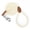 Cream White, variant on Mile High Life Dog Leash, Braided Cotton Rope Leashes with Leather Tip - Heavy Duty Metal Clasp, 1/2" Thick - Wedding, Walking & Training Leash for Small Medium Large Dogs