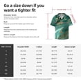 thumbnail image 4 of KLL Green And Gold Marble Print Men's Shirt Short Sleeve Button Down Summer Cuba Beach Shirts- 3X-Large, 4 of 5