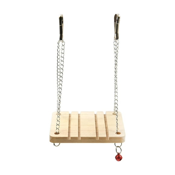 Juguete de columpio para hámster, juguete de fitness para hámster, juguete de percha de madera para masticar, soporte para hámster, juguete de percha Estilo B