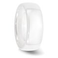 thumbnail image 4 of Ceramic White 8mm Wedding Band Ring Man Classic Domed  For Dad Mens  For Him, 4 of 10
