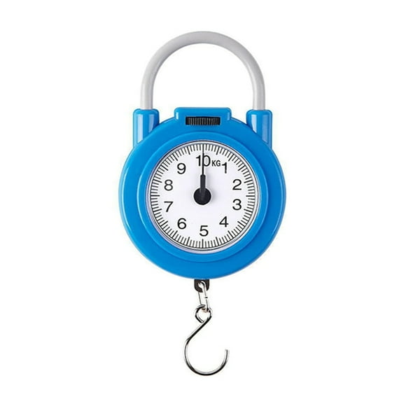 SUNSIOM Portable Manual Luggage Scale, Plastic Spring Balance Scale, Multi-Purpose Hand Held Dial Weight Scales, Hanging Spring Scale