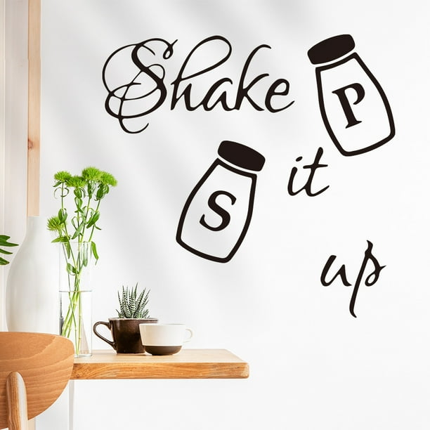 Adhesivos de pared Shake It Up Salero y pimentero para cocina