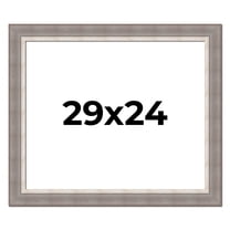 29x24 Frame Grey Real Wood Picture Frame Width 2.75 Inches | Interior Frame Depth 0.5 Inches |