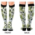 thumbnail image 4 of FORMRS Womens Knee High Socks Casual Long Thick Travel Daily Wear, 1 Pair, Retro Flower Print, 4 of 6