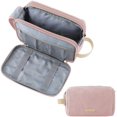 thumbnail image 1 of Toiletry Bag for Men, Canvas Travel Toiletry Organizer Dopp Kit Water-resistant Shaving Bag for Toiletries Accessories,Grey-Medium, 1 of 5