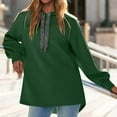 thumbnail image 5 of FDGIU Women's 2025 Oversized Hoodie Dress - Long Sleeve Tunic Sweatshirt with Pockets, Soft Fleece Fall Winter Clothes, 5 of 7