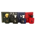 thumbnail image 1 of Polo Variété par Ralph Lauren pour Hommes - Coffret Cadeau Mini 4 Pcs 0,5 Oz Polo Rouge EDT Splash, 0,5 Oz Polo Bleu EDT Splash, 0,5 Oz Polo Noir EDT Splash, 0,5 Oz Polo EDT Splash, 1 of 3