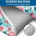 thumbnail image 4 of Pioneer Flower Floral Print Pattern Bathroom Rugs Sets 3 Piece,Toilet Cover Set,Absorbent Non Slip Bathroom Mats Sets with U-Shaped Contour Rug Toilet Rug Set, 4 of 5
