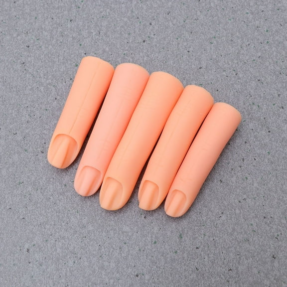 SOPOTUTU Realistic Practice Finger Manicure Hand Nail Art Training Tool 1 Set for Beginners and Professionals