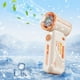 thumbnail image 3 of Ventilador de mano digital portátil de viento pequeño con turbina de alta velocidad Mecha de moda 2025, con carga naranja y verde, tres colores opcionales, 3 of 7
