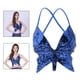 thumbnail image 1 of Sujetador de danza del vientre para mujer Colcomx Tops de mariposa Rosa Rojo Azul, 1 of 8