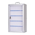 thumbnail image 1 of Armario para teléfonos con puerta transparente, organizador de bolsillo para aula, asa portátil, ideal para reuniones. 60 ranuras, 1 of 9