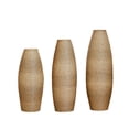 thumbnail image 4 of YIQMI Set of 3 PVC Woven Tall Vases Olive Shaped Rattan Floor Vase for Living Room, Entryway, Boho Coastal Decor, Housewarming Gift, 4 of 7