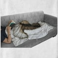 thumbnail image 6 of Squirrel Soft Flannel Fleece Throw Blanket, Engraved Style Squirrel Illustration Sketch Artwork Wildlife, Cozy Plush for Indoor and Outdoor Use, 50" x 60", Dark Brown Pale Brown, by Ambesonne, 6 of 6