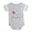 Heather Gray, variant on CafePress - Ladybug Amelia - Cute Infant Baby Football Bodysuit