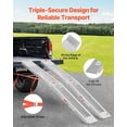 thumbnail image 5 of VEVOR Aluminum Ramps, 1000 lbs, 2Pcs Heavy-duty Ramps with Wider Ramp Surface, Universal Stable Loading Ramp with Handles, Fit for ATV, UTV, Motorcycle, Electric Bicycle, etc., 5 of 7