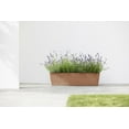 thumbnail image 3 of Ecopots Bruges Durable Modern Rectangular Indoor/Outdoor Recycled Based Composite Flower Pot Planter, Terracotta Color, 31.5", 3 of 4