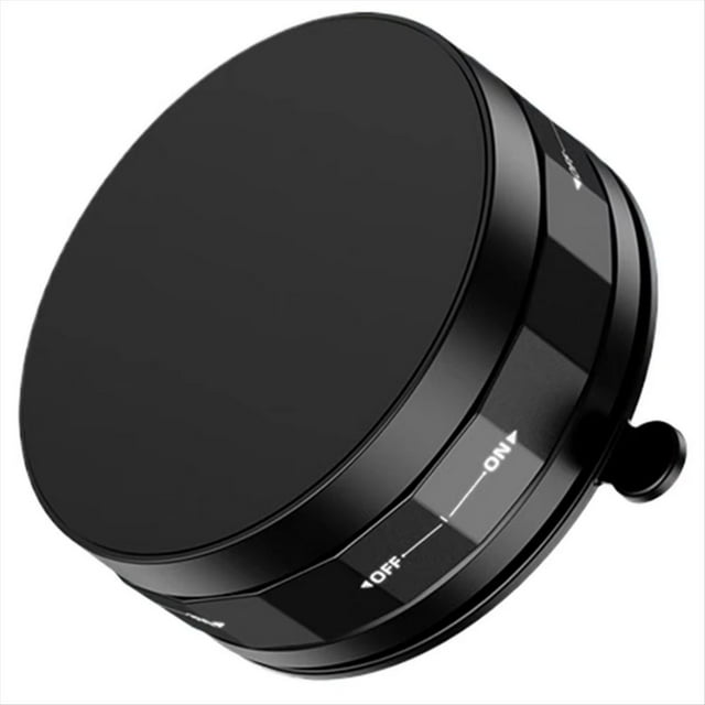 Soporte Magnético para Teléfono con Ventosa para Coche, Rotación de 360 Grados, Color Negro.