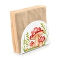 thumbnail image 2 of Red Mushrooms Acrylic Napkin Holder Clear Paper Tissue Dispenser Kitchen Dining Room Bathroom Party Hotel, 2 of 8