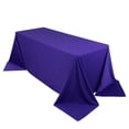 thumbnail image 5 of BalsaCircle 90x132 in Purple Premium Scuba Polyester Rectangle Tablecloth Party Events Decorations, 5 of 8