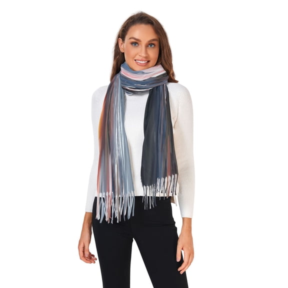 Winter Scarves for Women Flower Petals on Water Fashion Pashmina Shawl Wraps Long Blanket Scarf for Fall Spring