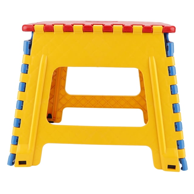 Taburete plegable portátil para niños - Silla infantil compacta y ligera (rojo)