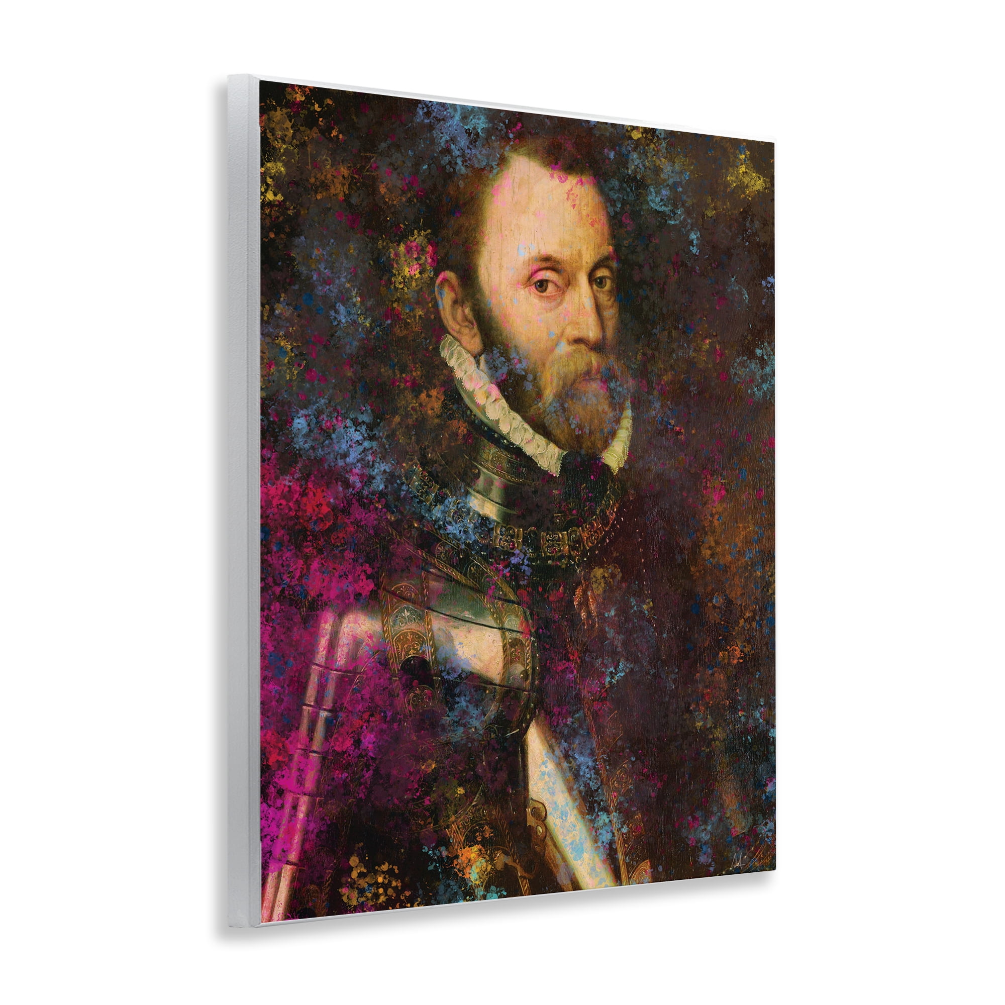 Stupell Industries Dappled Royalty Portrait Wall Plaque Art, design by Sarah Adams