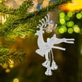 thumbnail image 4 of Xihbxyly Colgante Navideño de Ciervo, Diseño de Reno Saltarín Galvanizado, Campanas para Decoración Navideña, Adorno Colgante Versátil para Árbol y Estanterías, Decoración Festiva para El Hogar, Idea, 4 of 7