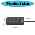 thumbnail image 5 of USB3.0 Splitter Hubs for Computers 4 Individual Port With Status Lights and Switches, 5 of 6