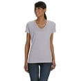 thumbnail image 1 of The Fruit of the Loom Ladies 5 oz HD Cotton V-Neck T-Shirt - ATHLETIC HEATHER - XL, 1 of 2