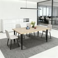 thumbnail image 6 of Jopath 63 inch Rectangular Dining Table for 6-8 People,Modern Dining Table with Wooden Tabletop & Iron Legs for Office Kitchen Living Room, 6 of 8
