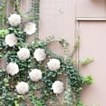 thumbnail image 4 of 10 piezas de cabezas de flores artificiales para manualidades, arreglos florales para el hogar, bodas Blanco, 4 of 9
