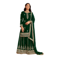 thumbnail image 1 of Custom Made Custom Made Georgette With Heavy Embroidery Readymade Stitched salwar kameez Palazzo Sharara, 1 of 5