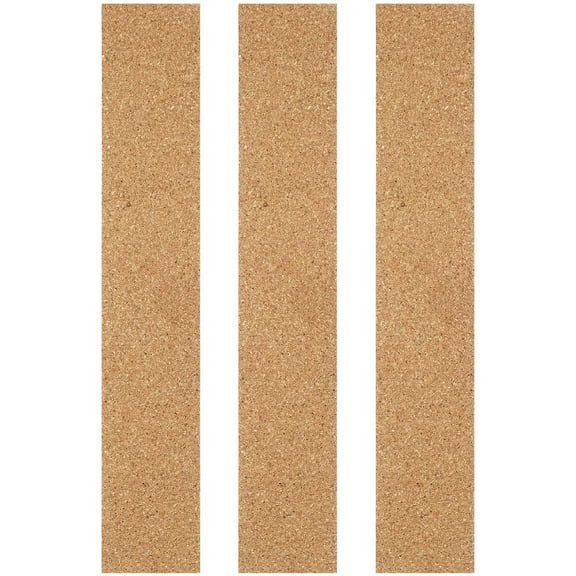 6 Pcs Adhesive Cork Strips for Office Bulletin Boards, Wall Mount Corkboard Accessories, and Easy to Use