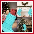 thumbnail image 7 of Goofa Turquoise Wooden for Christmas Stockings, 18inch Xmas Hanging Stocking Decorations for Christmas Party Family Decor, 7 of 7