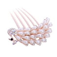 thumbnail image 1 of UDIYO Hair Comb High-end Easy to Use Sparkling Five Teeth Rhinestone Hair Barrette Hair Styling Accessories, 1 of 8