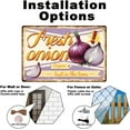 thumbnail image 3 of Fresh Onion Sign Kitchen Shop Wall Decor Metal Tin Sign Vintage Poster for Store Market Farmhouse Wall Decor Gift 8" x 12", 3 of 8