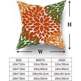 thumbnail image 5 of Orange Sage Green Pillow Covers 20x20 in Dahlias Flowers Fall Decor Thanksgiving Autumn Decorative Couch Pillow Cases Set of 2 Home Decor for Living Room Bedroom Bed Cushion Outdoor, 5 of 6