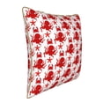 thumbnail image 2 of Haiem Octopus Print Velvet Soft Solid Decorative Square Throw Pillow Covers Set with Elegant Piping Christmas Cushion Case for Sofa Bedroom Car-20"x20", 2 of 8