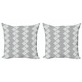 thumbnail image 1 of Ambesonne Damask Throw Pillow Cover 2 Pack, Victorian Oriental Retro, 18", Dimgray, 1 of 2