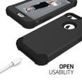 thumbnail image 7 of JTCASES for iPhone 7 / 8 / SE 2022 & 2020 Case, Drop Resistant Corners, Wireless Charging, Heavy Duty Shockproof Hybrid Hard PC Bumper, Camera Protection, Skin-feel Anti-scratch Tough Cover, Black, 7 of 7