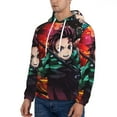 thumbnail image 4 of Demon Slayer Trendy Cartoon Men'S Fleece Hooded Hoodie, hoodies for women men with pockets,Fall Fashion 2025 Pullover Sweaters Winter Clothes, 4 of 9