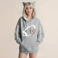 thumbnail image 4 of qolati Novelty Hoodies for Women Long Sleeve Cute Cats Ears Hooded Pullover Fall Fashion Loose Fit Casual Sweatshirts Winter Clothes S-2XL, 4 of 4