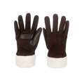 thumbnail image 6 of Isotoner Women's Ultraplush Microsuede Gloves with Sherpa Cuff, Brown, L/XL, 6 of 7
