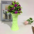 thumbnail image 4 of Flmtop Vase en Plastique Embossage Pot de Fleurs Décoration de Table Maison Bureau, 4 of 7