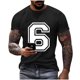 thumbnail image 2 of Tops para hombre, blusas y camisas de cuello redondo y manga corta para hombre, blusas estampadas de moda para hombre, jersey de cuello redondo y manga corta, blusa de poliéster para hombre., 2 of 6