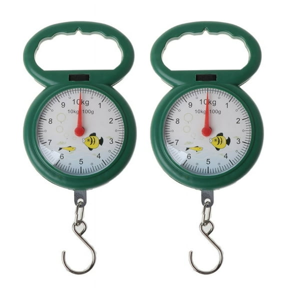 Plastic Handle Fishing Hanging Hook Scale Weight Spring Balance 10Kg for Home