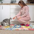 thumbnail image 3 of Pioneer Flower Floral Print Pattern Kitchen Rugs Sets Of 2, Anti Fatigue Non Slip Washable Floor Mats for Kitchen Sink Laundry, 17X30 Inch + 17X47 Inch, 3 of 6