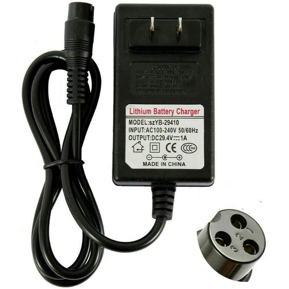 24V 1A Charger Adapter Electric Battery Charger for Razor E100 E125